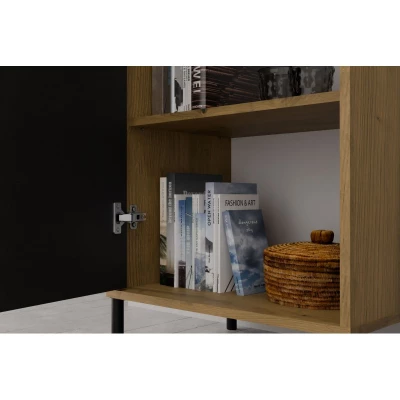 Dvoudveřová policová skříň 54 cm ELBA - dub artisan