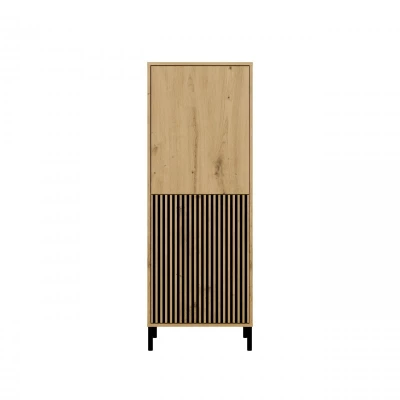 Dvoudveřová policová skříň 54 cm ELBA - dub artisan