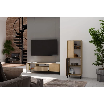 Dvoudveřová policová skříň 54 cm ELBA - dub artisan