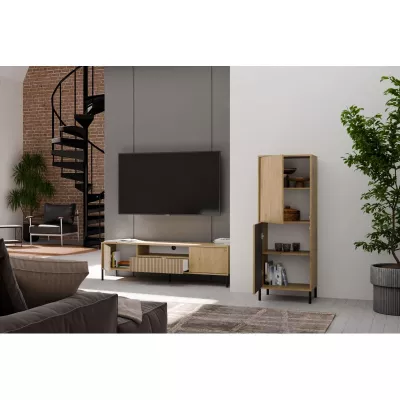 Dvoudveřová policová skříň 54 cm ELBA - dub artisan