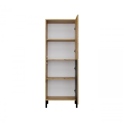 Dvoudveřová policová skříň 54 cm ELBA - dub artisan