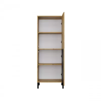 Dvoudveřová policová skříň 54 cm ELBA - dub artisan