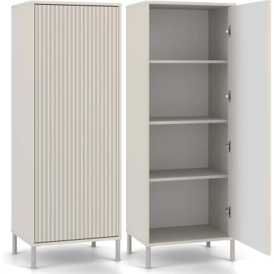 Policová úzká skříň 54 cm ELBA - kašmír