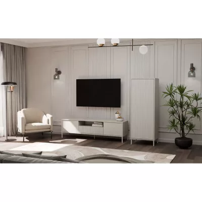 Policová úzká skříň 54 cm ELBA - kašmír