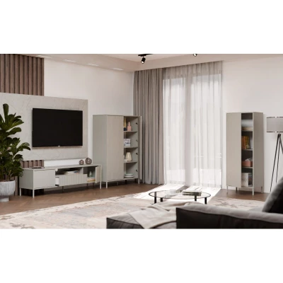 Policová úzká skříň 54 cm ELBA - kašmír