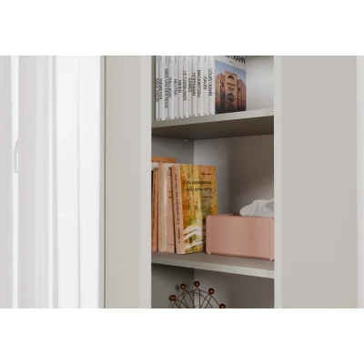 Policová úzká skříň 54 cm ELBA - kašmír