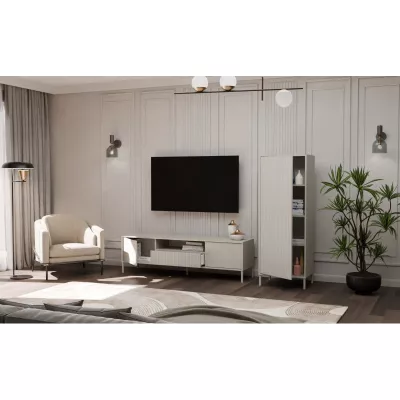 Policová úzká skříň 54 cm ELBA - kašmír