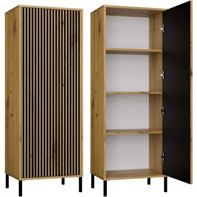 Policová úzká skříň 54 cm ELBA - dub artisan