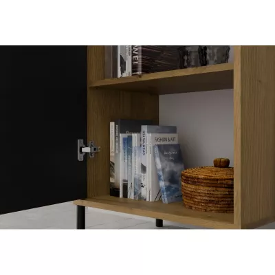 Policová úzká skříň 54 cm ELBA - dub artisan