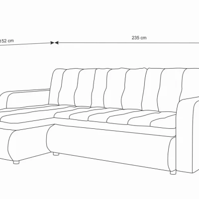 Rozkládací sedačka s úložným prostorem SANILA - hnědá ekokůže / béžová