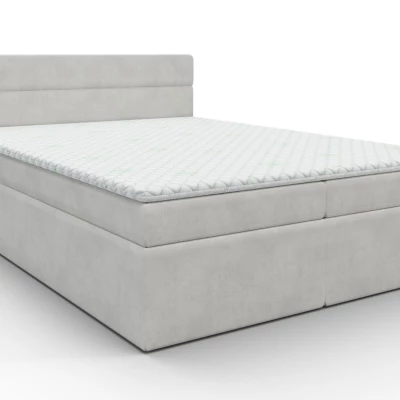 Kontinentální manželská postel s úložným prostorem 160x200 KAMELA - béžová