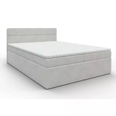 Kontinentální manželská postel s úložným prostorem 160x200 KAMELA - béžová