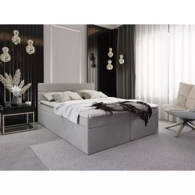 Kontinentální manželská postel s úložným prostorem 180x200 KAMELA - béžová