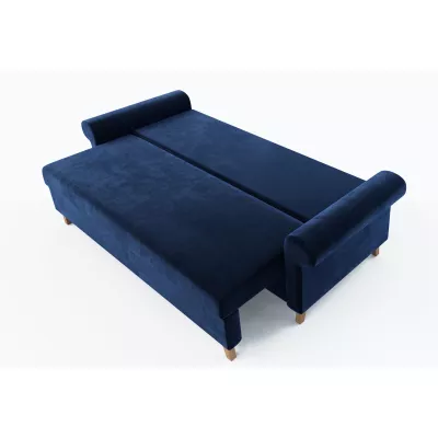 Třímístná rozkládací pohovka NAFETA - modrá