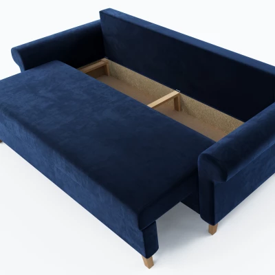 Třímístná rozkládací pohovka NAFETA - modrá