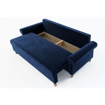 Třímístná rozkládací pohovka NAFETA - modrá