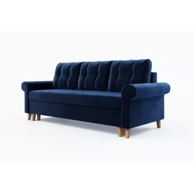 Třímístná rozkládací pohovka NAFETA - modrá