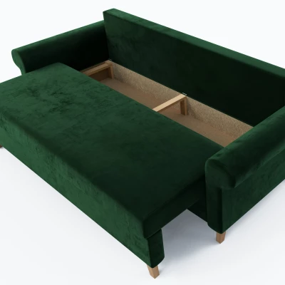 Třímístná rozkládací pohovka NAFETA - zelená