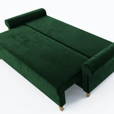 Třímístná rozkládací pohovka NAFETA - zelená