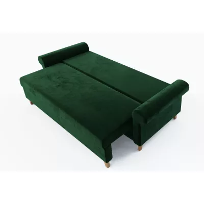 Třímístná rozkládací pohovka NAFETA - zelená