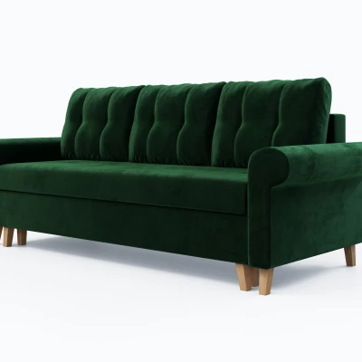 Třímístná rozkládací pohovka NAFETA - zelená