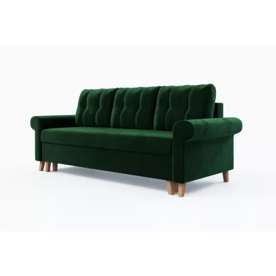 Třímístná rozkládací pohovka NAFETA - zelená