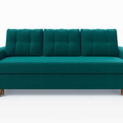 Třímístná rozkládací pohovka NAFETA - tyrkysová