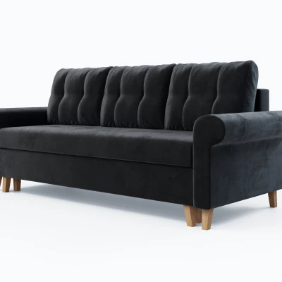 Třímístná rozkládací pohovka NAFETA - grafitová 2