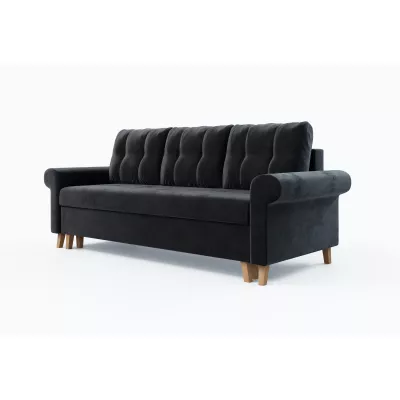 Třímístná rozkládací pohovka NAFETA - grafitová 2