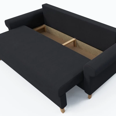 Třímístná rozkládací pohovka NAFETA - grafitová 2