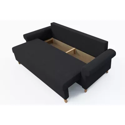 Třímístná rozkládací pohovka NAFETA - grafitová 2