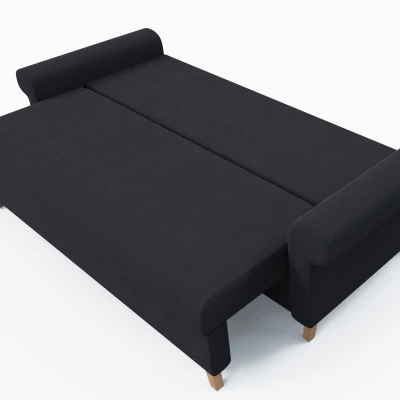 Třímístná rozkládací pohovka NAFETA - grafitová 2