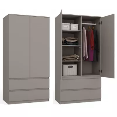 Šatní skříň do předsíně 90 cm TAAVI - šedá