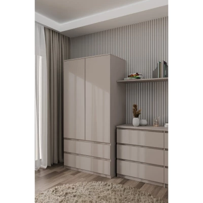 Šatní skříň do předsíně 90 cm TAAVI - šedá