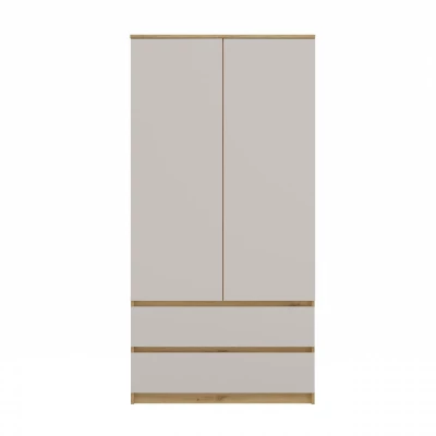 Šatní skříň do předsíně 90 cm TAAVI - dub artisan / kašmír