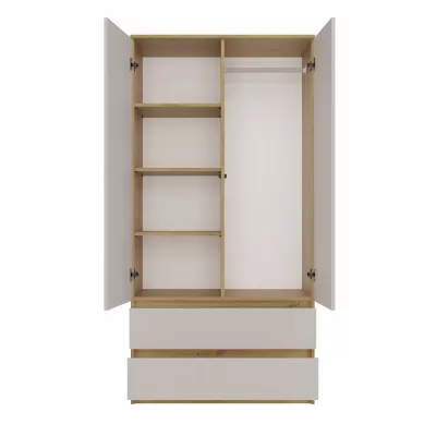 Šatní skříň do předsíně 90 cm TAAVI - dub artisan / kašmír