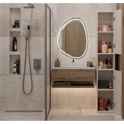 Koupelnová úzká skříňka 31 cm ATSO 7 - kašmír