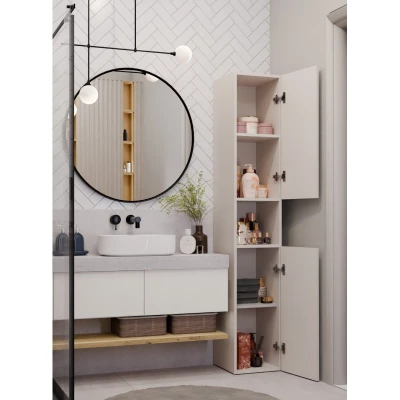 Koupelnová úzká skříňka 31 cm ATSO 7 - kašmír