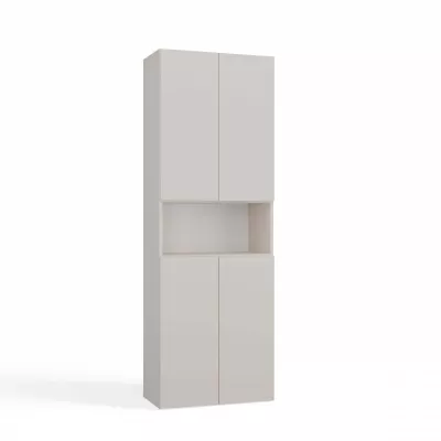 Koupelnová skříňka 60 cm s košem na prádlo a poličkou ATSO 6 - kašmír