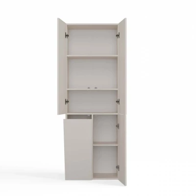 Koupelnová skříňka 60 cm s košem na prádlo ATSO 5 - kašmír