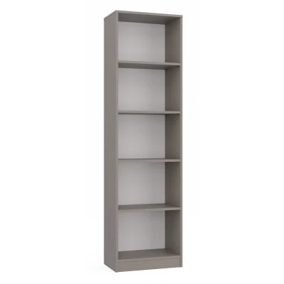 Úzká knihovna RAUNO - 50 cm, šedá