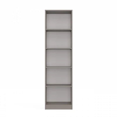 Úzká knihovna RAUNO - 50 cm, šedá