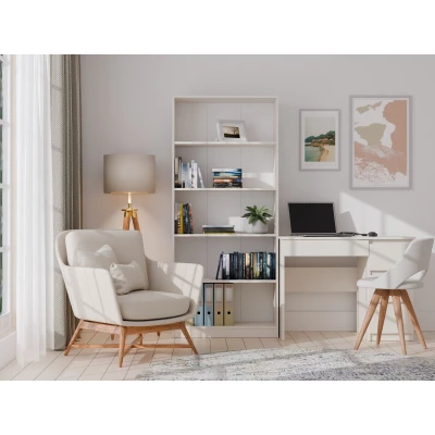 Úzká knihovna RAUNO - 80 cm, kašmír