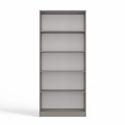 Úzká knihovna RAUNO - 80 cm, šedá