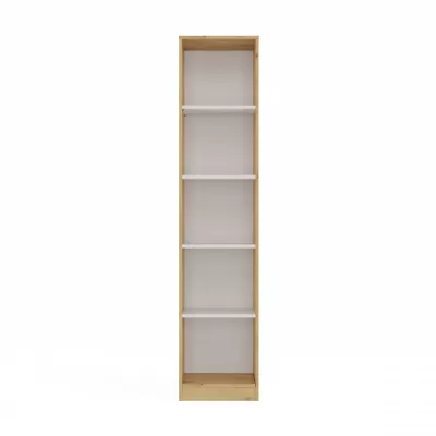 Úzká knihovna RAUNO - 40 cm, dub artisan / bílá