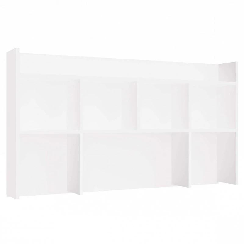 Nástavba na psací stůl 130 cm CULLMAN - bílá