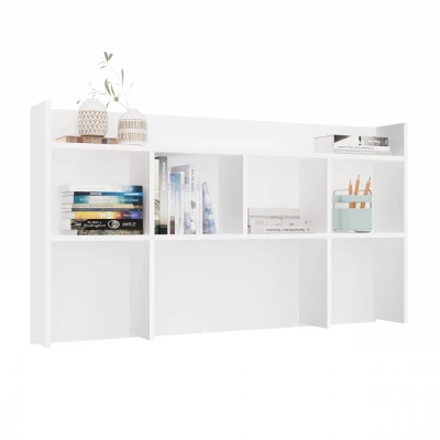 Nástavba na psací stůl 130 cm CULLMAN - bílá
