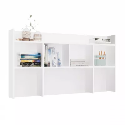 Nástavba na psací stůl 130 cm CULLMAN - bílá
