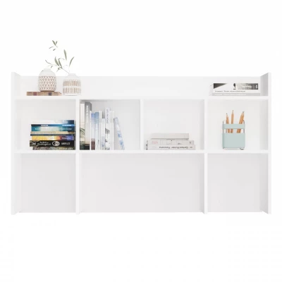 Nástavba na psací stůl 130 cm CULLMAN - bílá
