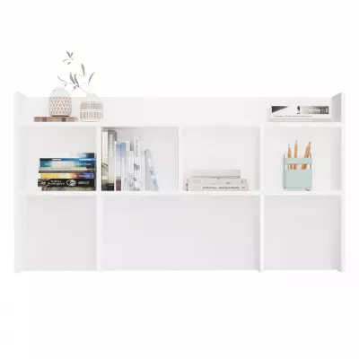 Nástavba na psací stůl 130 cm CULLMAN - bílá